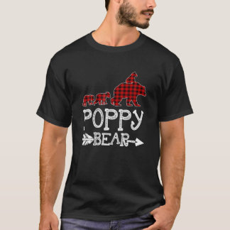 Poppy Bear Christmas Pajama Red Kariert Buffalo Fa T-Shirt