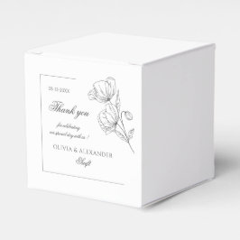 Poppy Blume elegante Hochzeitsgeschenk Tasche Geschenkschachtel