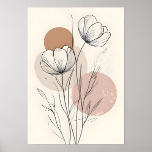 Poppy & Boho Geometrisch Poster