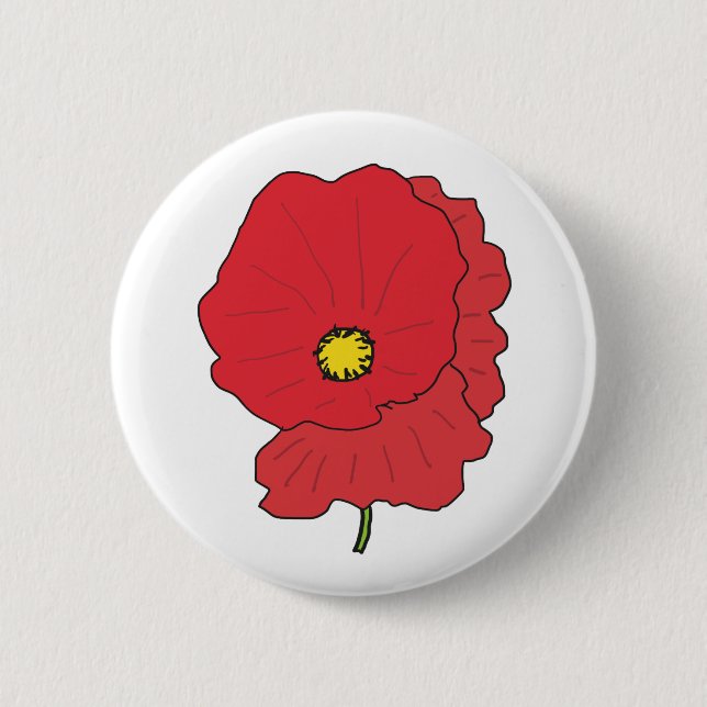 Poppy Button (Vorderseite)