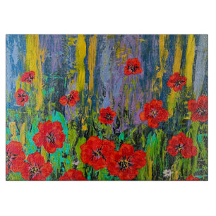 Poppy Charcuterie Glas Schneidebrett
