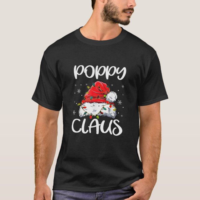 Poppy Claus Christmas Pajama Familie Matching Xmas T-Shirt (Vorderseite)