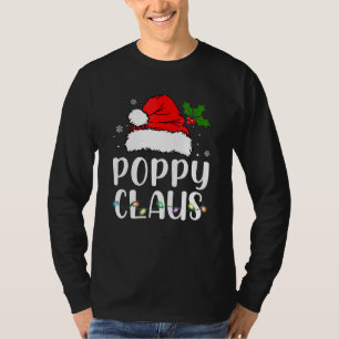 Poppy Claus Weihnachts-Pyjama-Familie Matching Xma T-Shirt