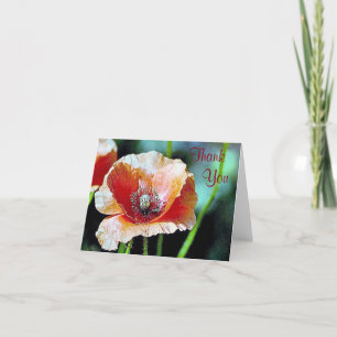 Poppy-Dankeschön-Karte Dankeskarte