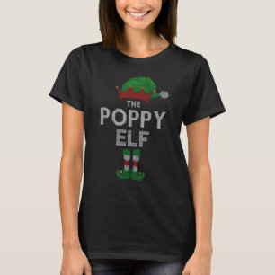 Poppy Elf Ugly Weihnachts Sweater Xmas Familie Mat T-Shirt