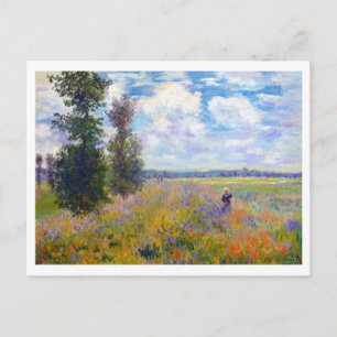 Poppy Field, Argenteuil, 1875 Claude Monet Postkarte