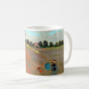 Poppy Field Gemälde von Claude Monet (1873) Kaffeetasse