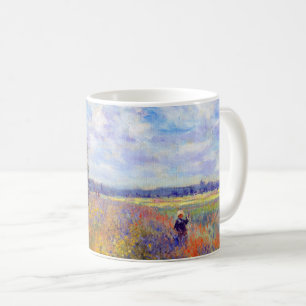 Poppy Field Gemälde von Claude Monet (1875) Kaffeetasse