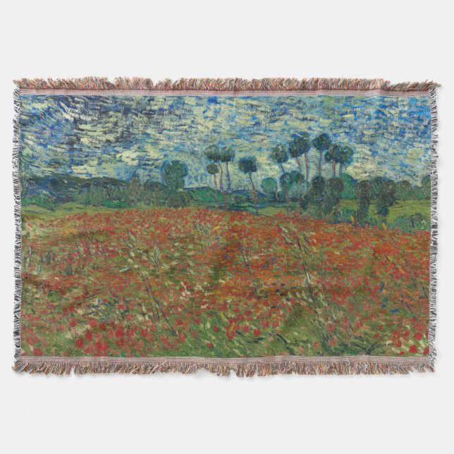 Poppy Field von Vincent Van Gogh Decke (Vorderseite)