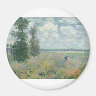 Poppy Fields bei Argenteuil von Claude Monet Magnet