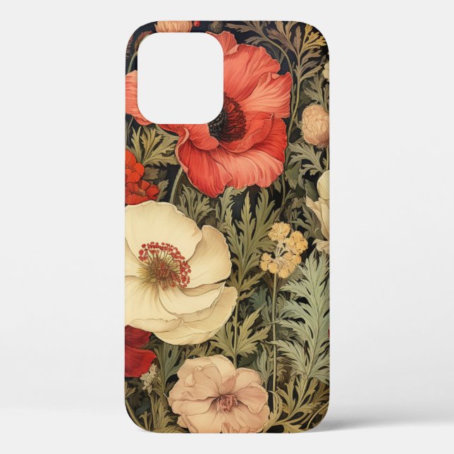 Poppy Fields: Eine Blumensinfonie Case-Mate iPhone Hülle (Rückseite)