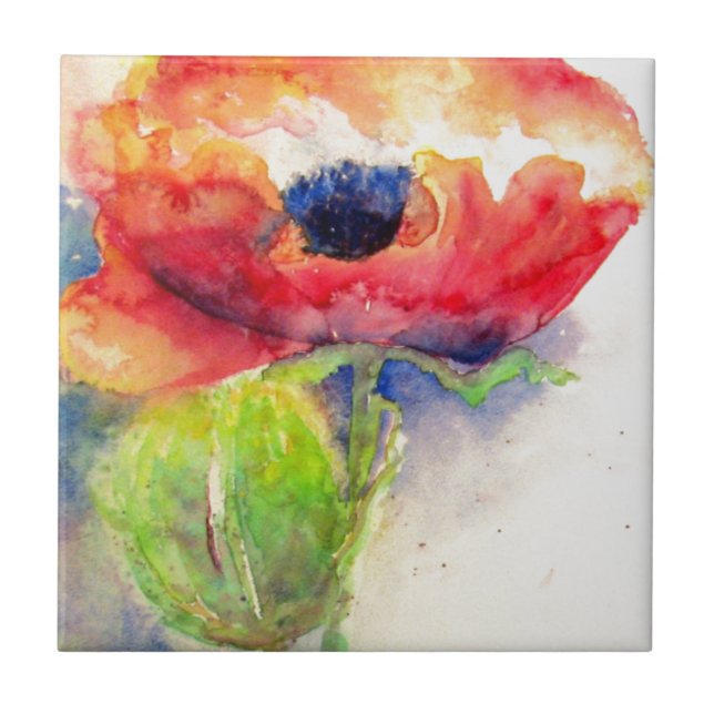 Poppy Fliese (Vorderseite)