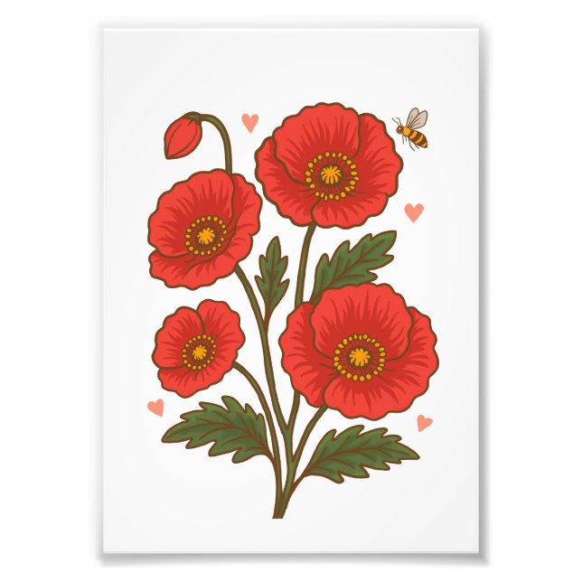Poppy Flower Fotodruck (Vorne)