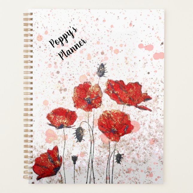 Poppy Gold - Individueller Planer (Vorderseite)