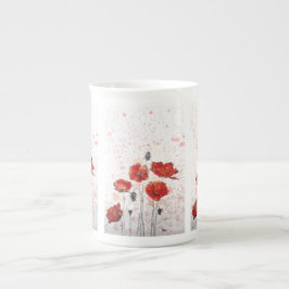 Poppy Gold - Tasse der Knochen-China