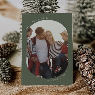 POPPY Green Modern Fun Family DIY Foto Weihnachten