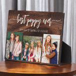 Poppy Großvater Grandchildren Holzfotolage Fotoplatte<br><div class="desc">Capture die Liebe zwischen Poppy und seinen Enkelkindern mit unserem Großvater Großkinder Foto Collage Plaque. Diese personalisierte Plakette zeigt eine herzzerwärmende Collage aus Foto, in der wunderschön gepflegte Momente gezeigt werden, die Poppy mit seinen geliebten Enkeln geteilt hat. Um die Fotos herum ist der beliebte Titel "Poppy", der dem Design...</div>
