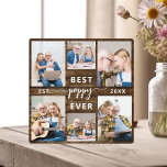 Poppy Großvater Grandchildren Holzfotolage Fotoplatte<br><div class="desc">Capture die Liebe zwischen Poppy und seinen Enkelkindern mit unserem Großvater Großkinder Foto Collage Plaque. Diese personalisierte Plakette zeigt eine herzzerwärmende Collage aus Foto, in der wunderschön gepflegte Momente gezeigt werden, die Poppy mit seinen geliebten Enkeln geteilt hat. Um die Fotos herum ist der beliebte Titel "Poppy", der dem Design...</div>
