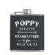 Poppy | Großvater von Funny ist für alte Typ Flachmann (Vorderseite)