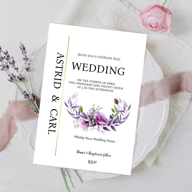 Poppy Heaven Wedding Invitation (Créateur téléchargé)