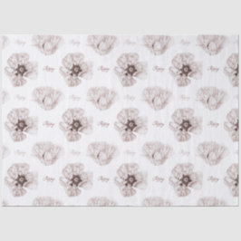 Poppy Illustriert Seidenpapier
