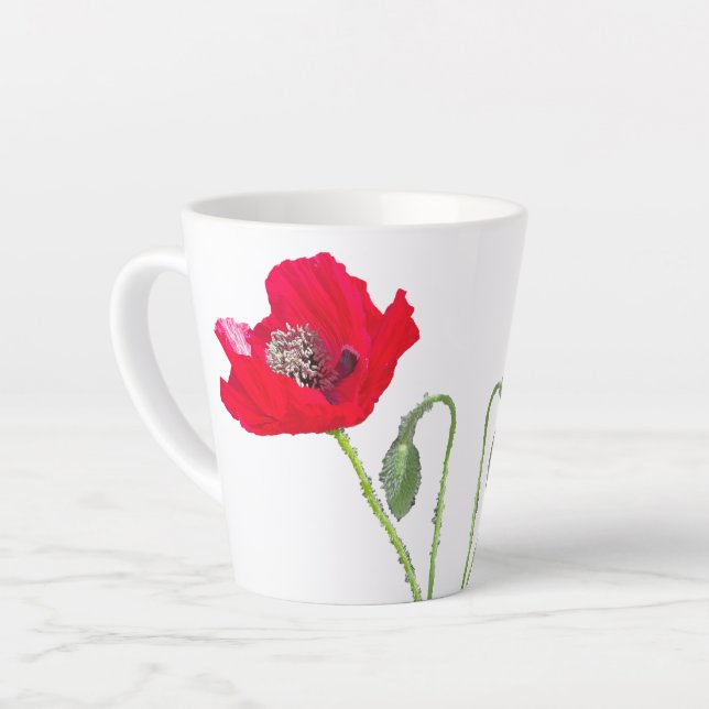 Poppy Latte Tasse (Linke Ecke)