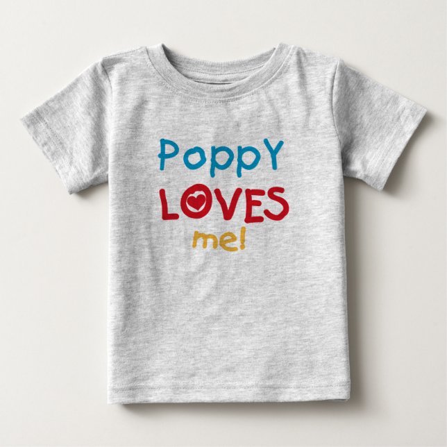 Poppy Lieben Me T - Shirt und Geschenke (Vorderseite)