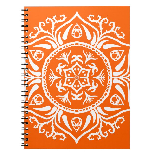 Poppy Mandala Notizblock (Vorderseite)