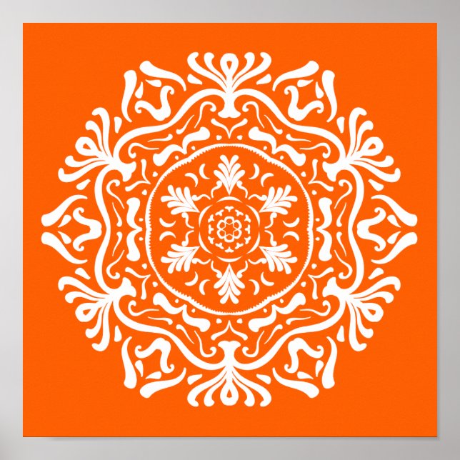 Poppy Mandala Poster (Vorne)
