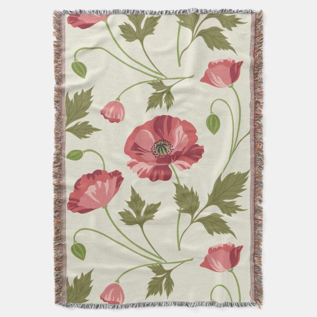 Poppy Meadow Decke (Vorderseite Vertikal)