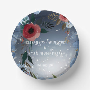 "Poppy of Love"-Hochzeitseinladungs-Kollektion Pappteller