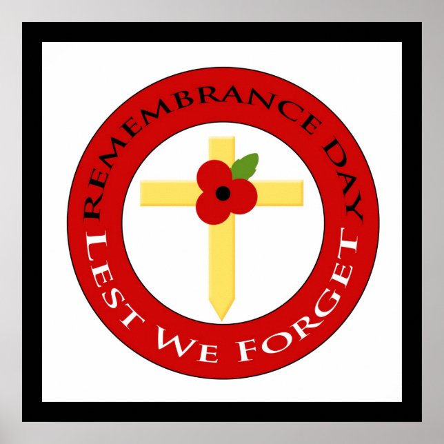 Poppy on cross - Poster (Devant)