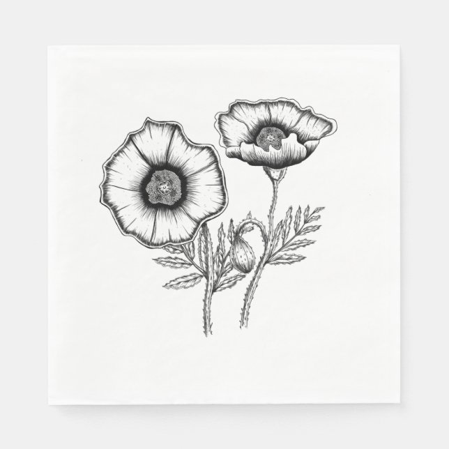 Poppy Serviette (Vorderseite)