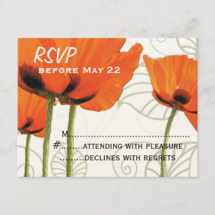 Poppy UAWG RSVP Karte