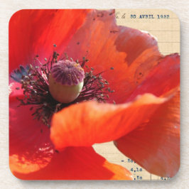 Poppy und Ephemera Digitale Kunst Untersetzer