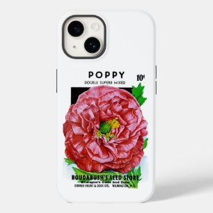 Poppy Vintag Seed Packet Case-Mate iPhone Case