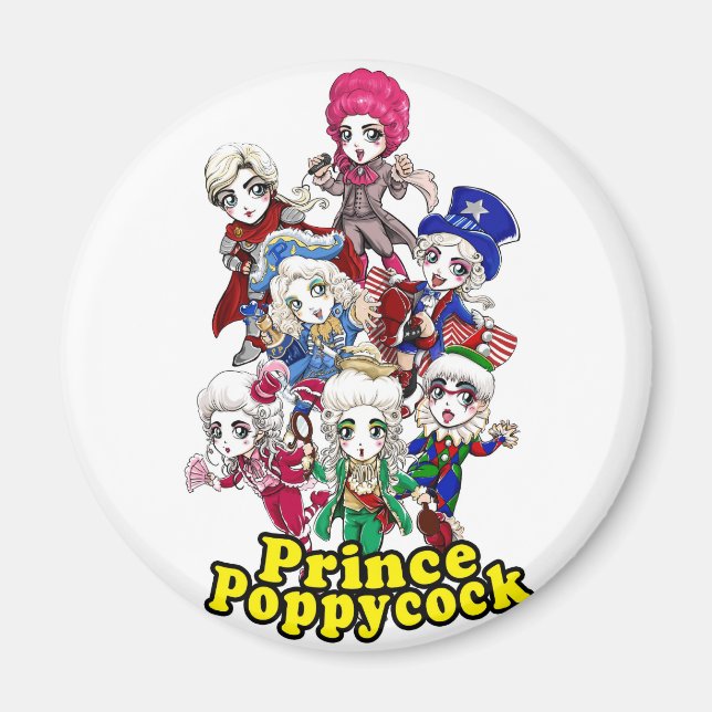 Poppycock Party Magnet (Vorne)