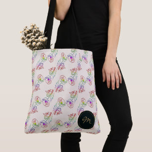 Poppyes Blumenmuster. Mohnblume Tasche