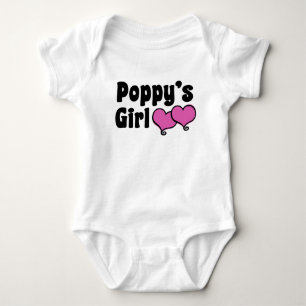 Poppy's Girl Baby Strampler