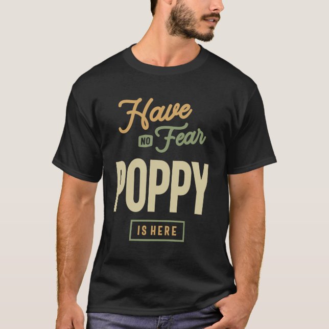 Poppy's Superhelden Squad - Vater und Opa T-Shirt (Vorderseite)