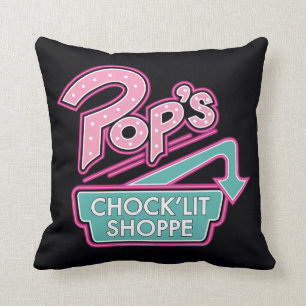 Pops Chock'Lit Shoppe Pink-Logo Kissen