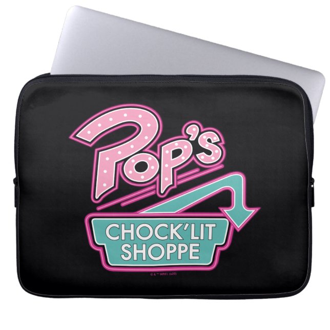 Pops Chock'Lit Shoppe Pink-Logo Laptopschutzhülle (Vorderseite)