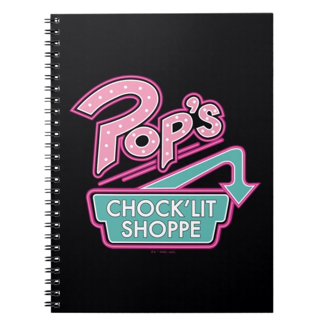 Pops Chock'Lit Shoppe Pink-Logo Notizblock (Vorderseite)