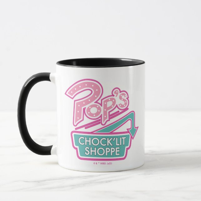 Pops Chock'Lit Shoppe Pink-Logo Tasse (Links)