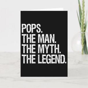 Pops Der Mann Der Mythos Die Legende Lustige Väter Karte