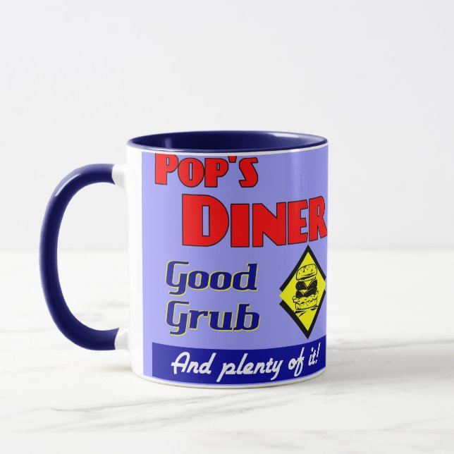 Pops Diner Retro Art Kaffeetasse (Links)