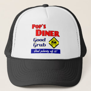 Pops Diner Retro Cuisine Art Dire Casquette