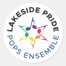 Pops Ensemble Sticker (Circle Logo)
