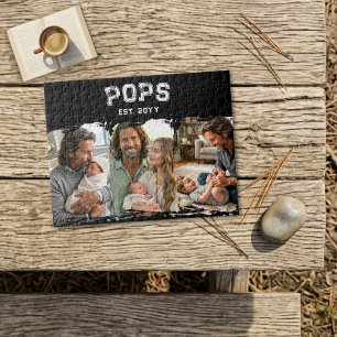 Pops Est Jahr 3 Foto-Andenken Varsity-Stil