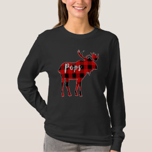 Pops Moose Red Buffalo Kariert Matching Family Chr T-Shirt